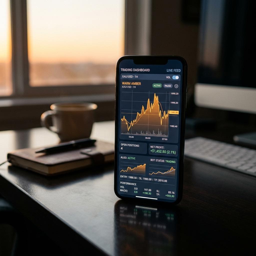 Torvexil cryptocurrency trading dashboard on mobile